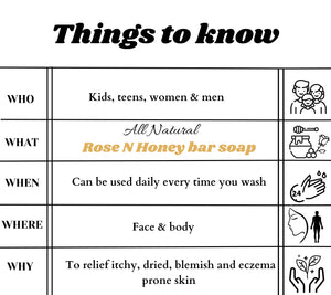 Rose & Honey BAR SOAP